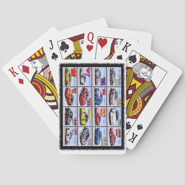 1978-2013 Special Edition Corvette Montage Playing Cards (Back)