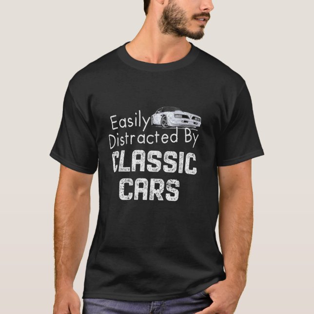 1978 78 trans am vintage easily distracted by clas T-Shirt (Front)
