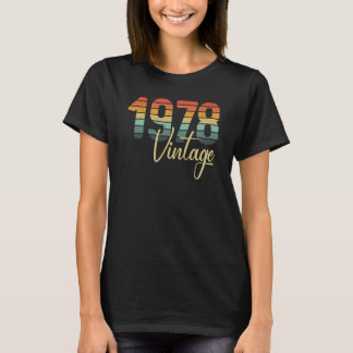 1978 All Original Parts B Day Vintage Retro Sunset T-Shirt
