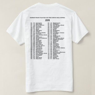 1978 - BANDS THAT PLAYED THE KNOB HILL HOTEL T-Shirt