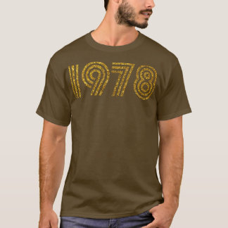 1978 Birth Year Glitter Effect T-Shirt