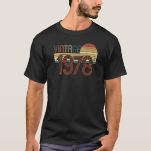 1978 Birthday  Retro Birthday Vintage 1978 T-Shirt