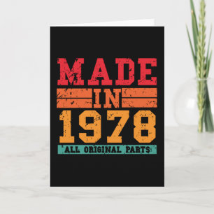 1978 Birthday Vintage Saying Card