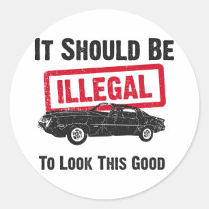 1978 Chevrolet Camaro Z28 Classic Round Sticker