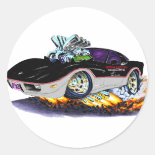 1978 Corvette Indy Pace Car Classic Round Sticker