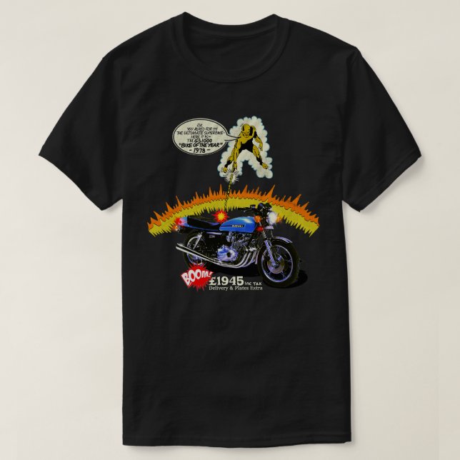 1978 GS 1000 Vintage Magazine advertising T-Shirt (Design Front)