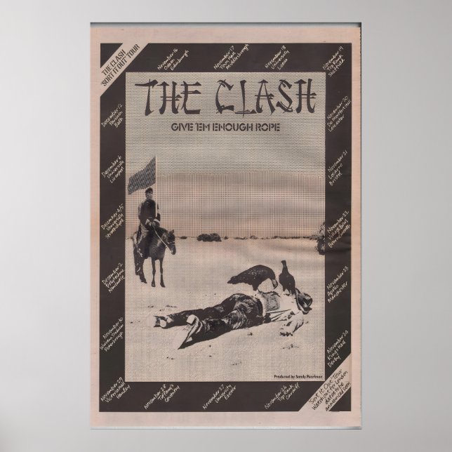 1978 Poster CLASH SIOUXSIE and the Banshees (Front)