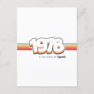 1978 The birth of legends Postcard