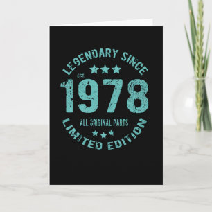 1978 Vintage Birthday Card