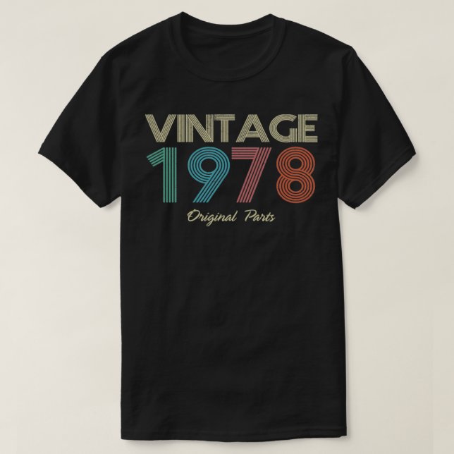 1978 Vintage Original Parts T-Shirt (Design Front)