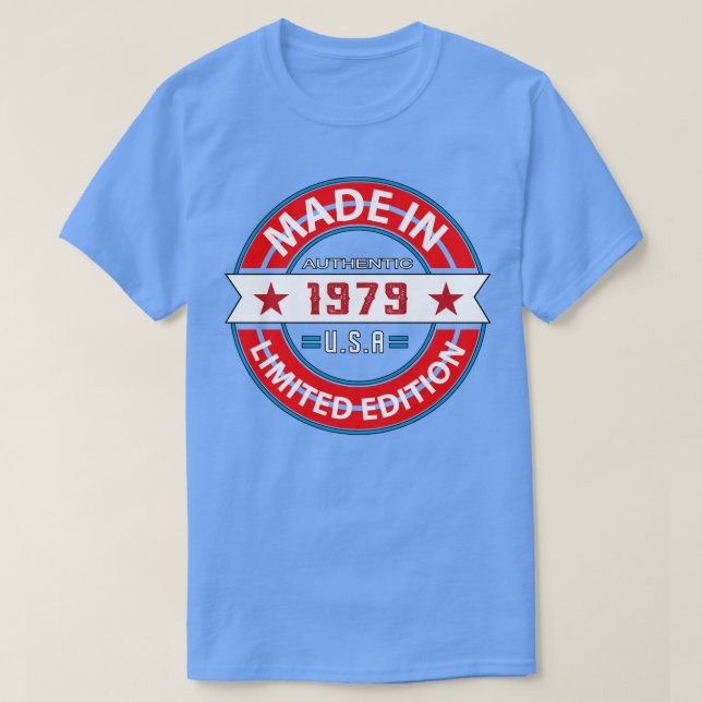 1979 44 Year T-Shirt (Design Front)