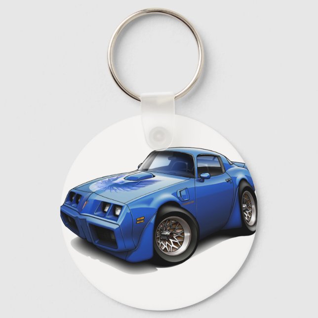 1979-81 Trans Am Blue Car Key Ring (Front)