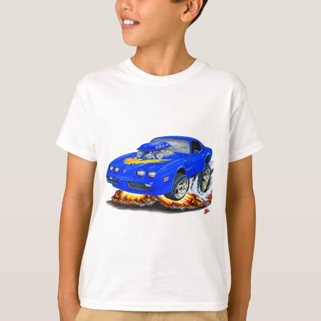 1979-81 Trans Am Blue Car T-Shirt (Front)