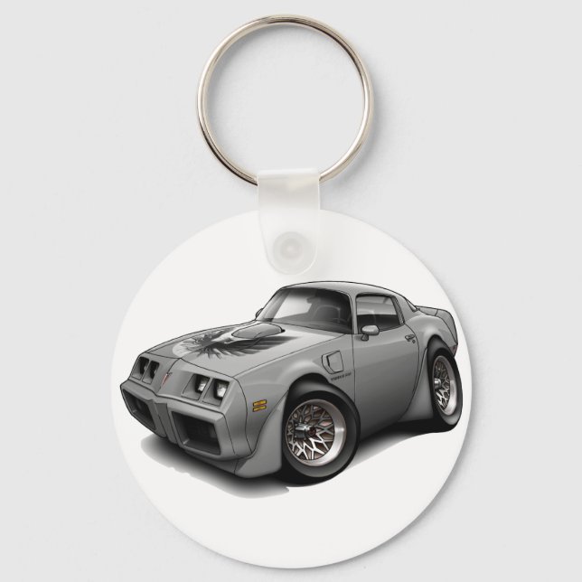 1979-81 Trans Am Grey Car Key Ring (Front)