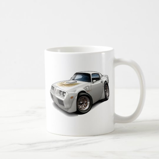 1979-81 Trans Am White Car Coffee Mug