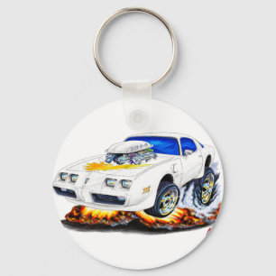 1979-81 Trans Am White Car Key Ring