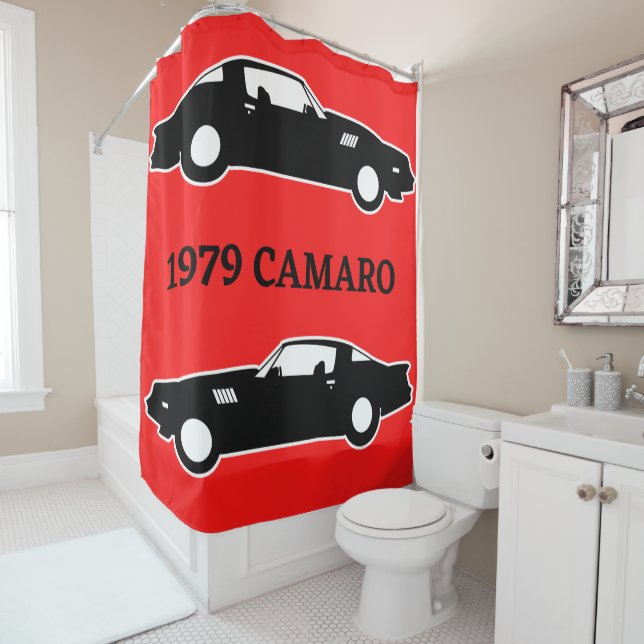 1979 Camaro Muscle Car Shower Curtain (In Situ)