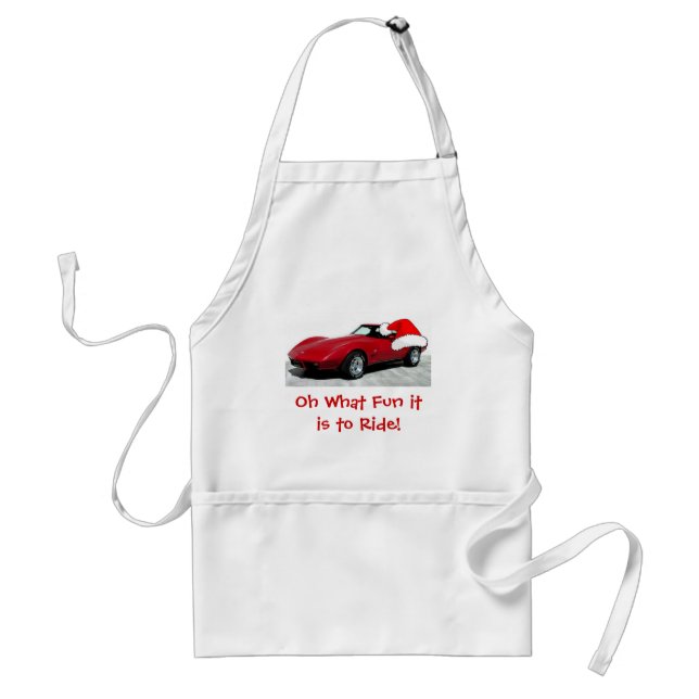 1979 Christmas Red Corvette Standard Apron (Front)