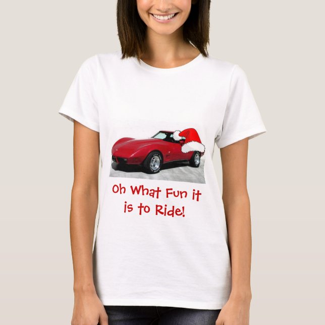 1979 Christmas Red Corvette T-Shirt (Front)