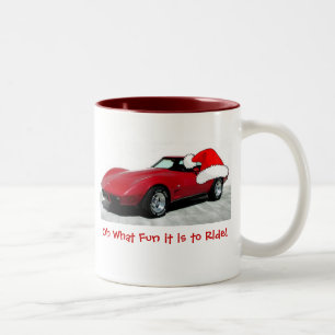 1979 Christmas Red Corvette Two-Tone Coffee Mug