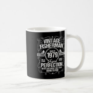 1979 Fishing Birthday For Fisherman 1979 Year Born Coffee Mug