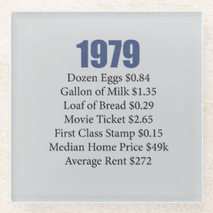 1979 GLASS COASTER