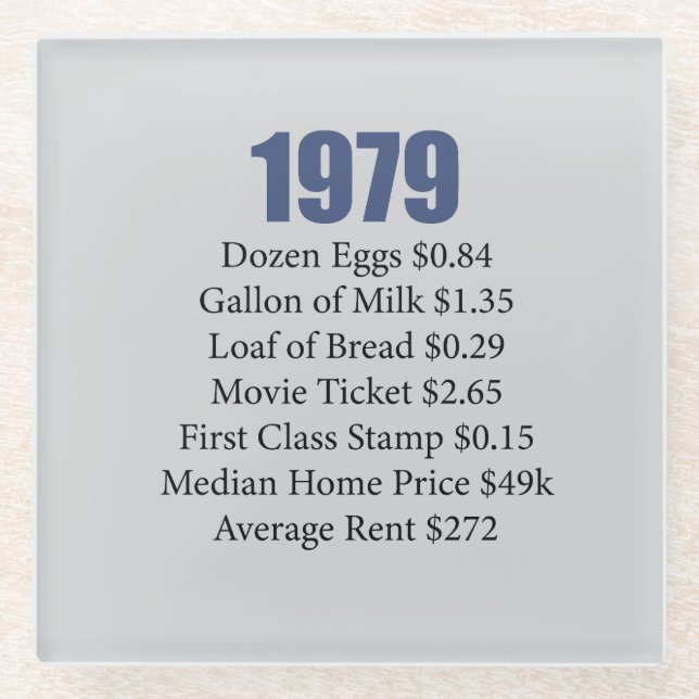 1979 GLASS COASTER (Front)