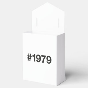 1979 Hashtag 46 Birthday Anniversary Favour Box