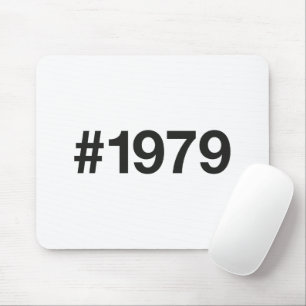 1979 Hashtag 46 Birthday Anniversary Mouse Mat
