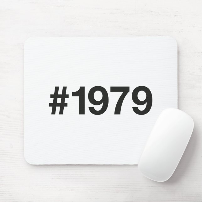 1979 Hashtag 46 Birthday Anniversary Mouse Mat (With Mouse)