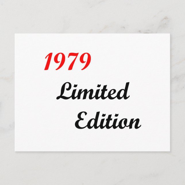 1979 Limited Edition Postcard (Front)