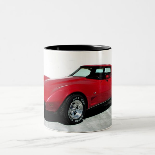 1979 Red Corvette Classic Two-Tone Coffee Mug (Center)
