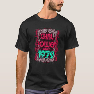 1979 Year Birthday Girl Power Retro Vintage Style  T-Shirt