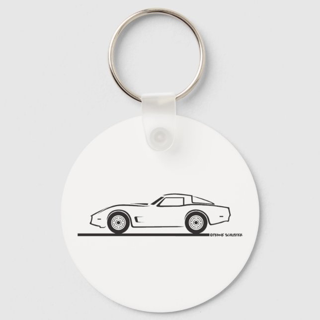 1980-82 Chevrolet Corvette Key Ring (Front)