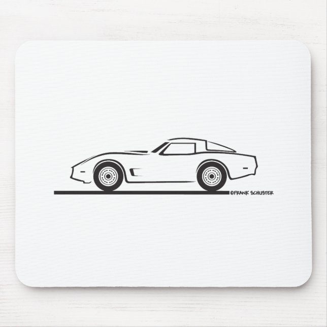 1980-82 Chevrolet Corvette Mouse Mat (Front)