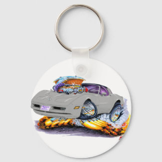 1980-82 Corvette Silver Car Key Ring