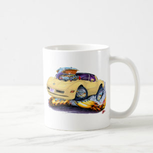1980-82 Corvette Tan Car Coffee Mug