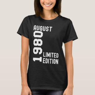 1980 August Happy Birthday Party T-Shirt