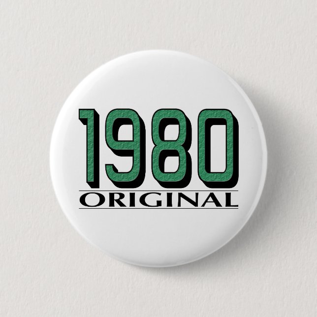 1980 Original 6 Cm Round Badge (Front)