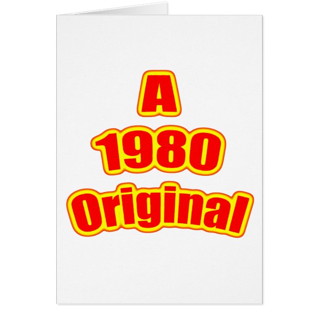 1980 Original Red (Front)