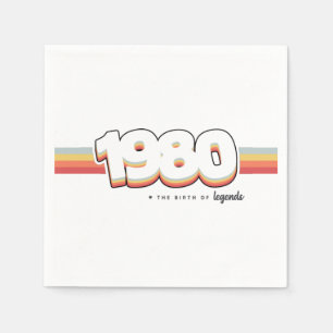 1980 The birth of legends Napkin
