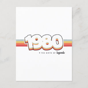 1980 The birth of legends Postcard