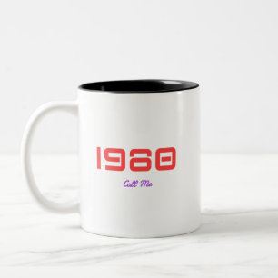 1980 Top Song, Call Me Two-Tone Coffee Mug