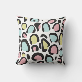 1980s Animal print pattern Cushion