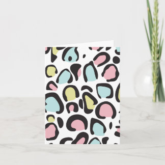 1980s Animal print pattern Holiday Card