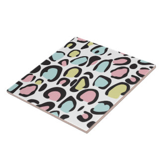 1980s Animal print pattern Tile
