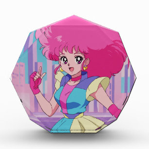 1980s anime-style characters photo block