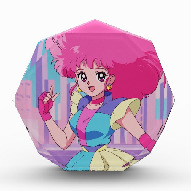 1980s anime-style characters photo block (Front)