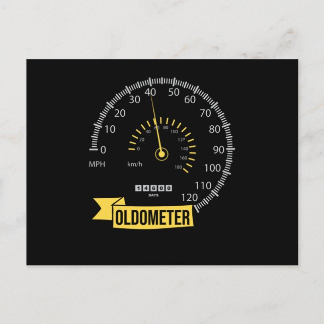 1980s Baby 40 Years Old 40th Birthday Celebrant Ol Postcard (Front)