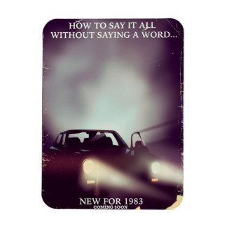 1980s car commercial magnet